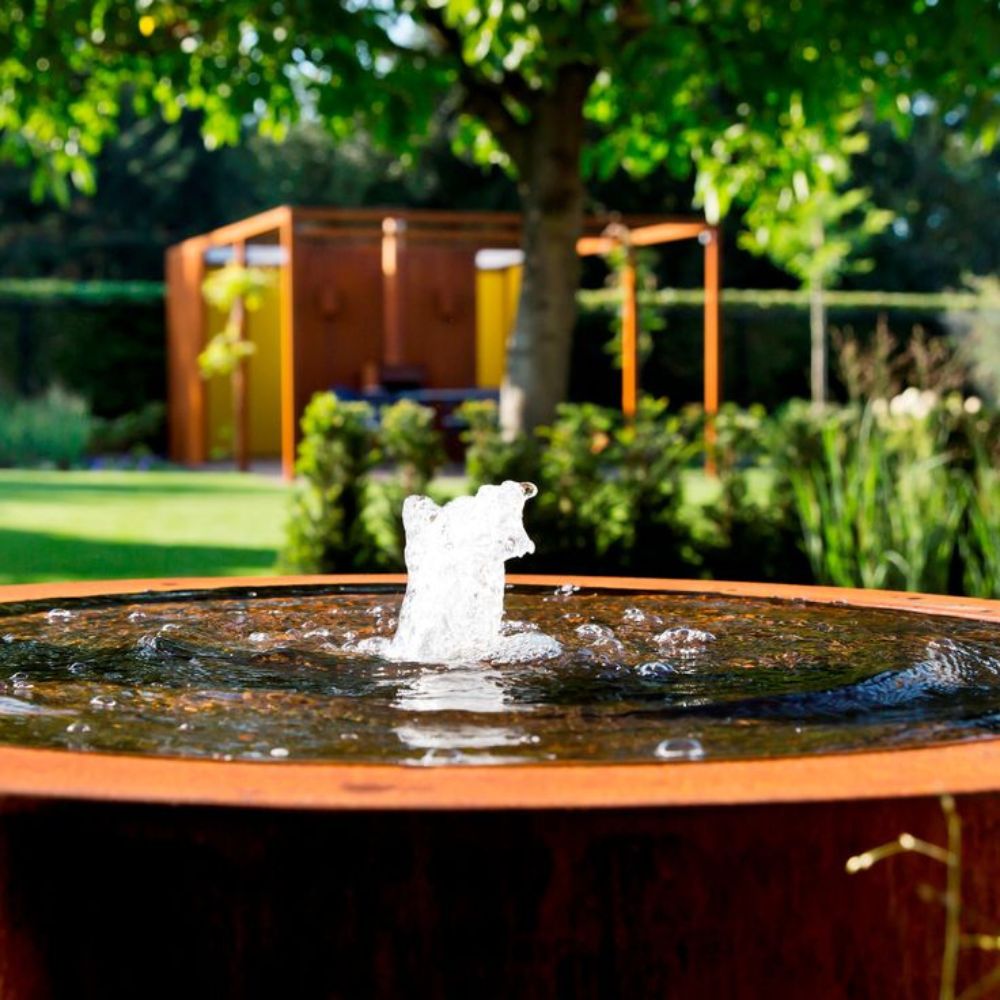 close view of bubbling water