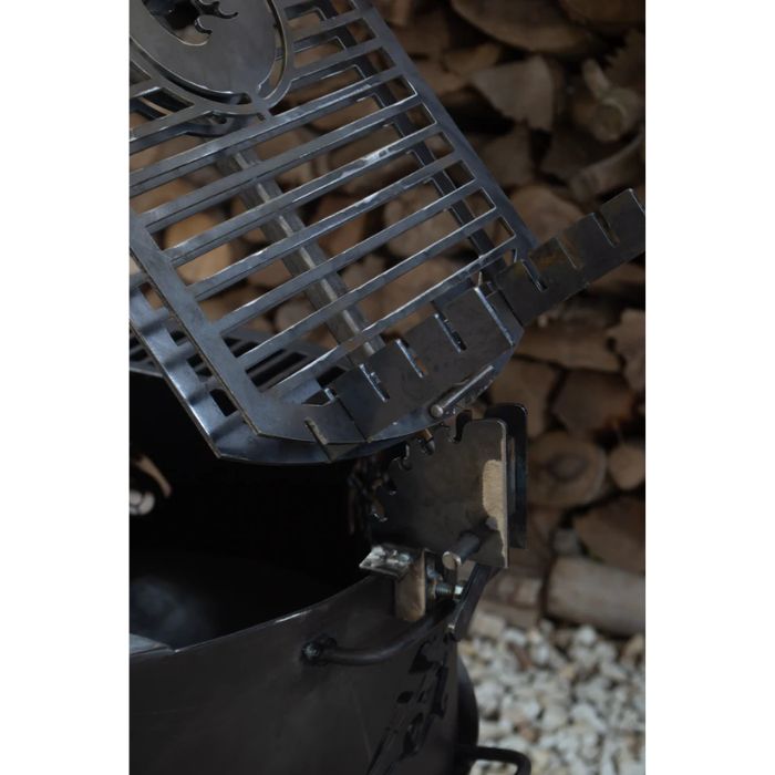 close view of grill plate
