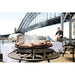 cooking bbq and background in Sydney Harbour Bridge