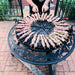 cooking chicken on the bbq plate