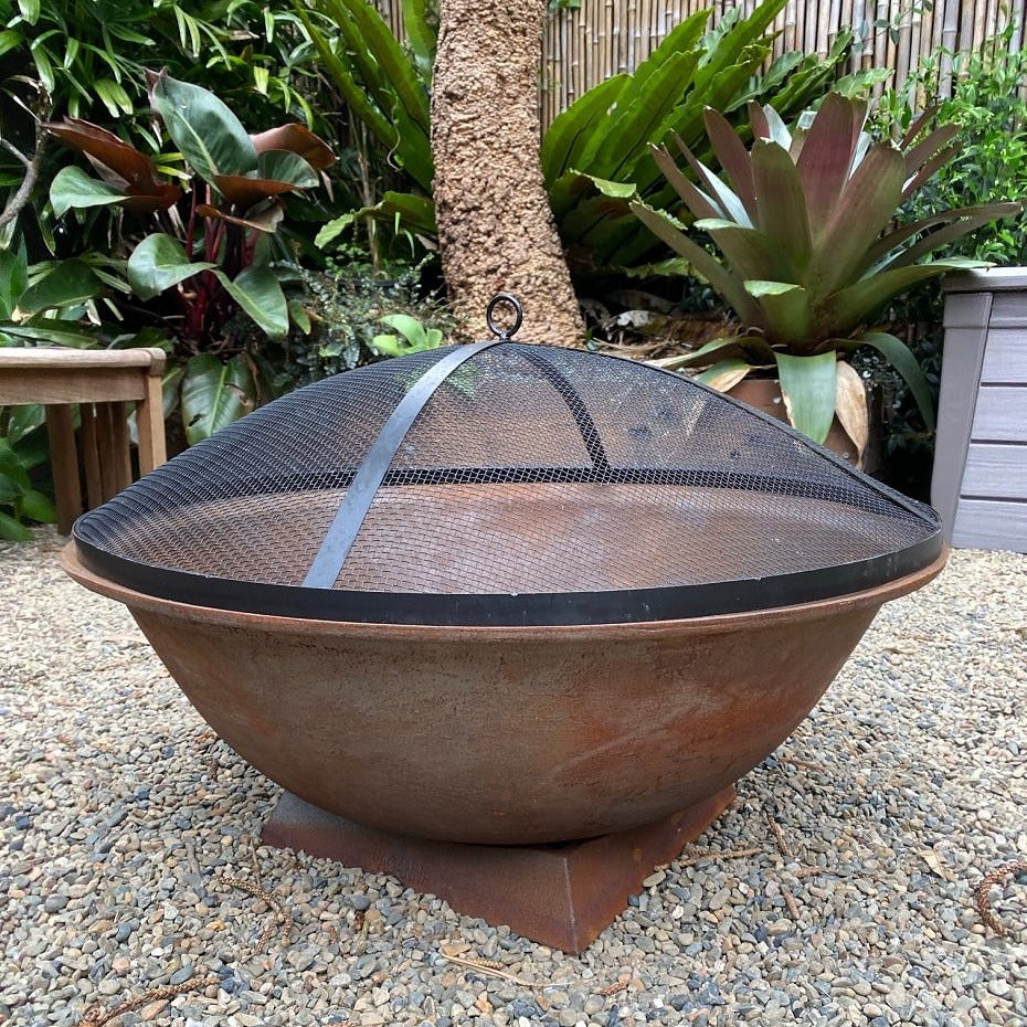 ember screen on the fire pit
