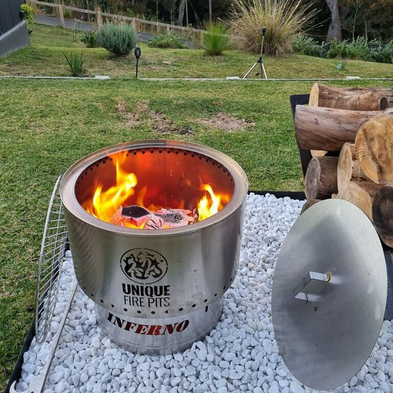 fire flame and fire pit
