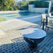 fire pit and pool