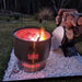 fire pit in the evening