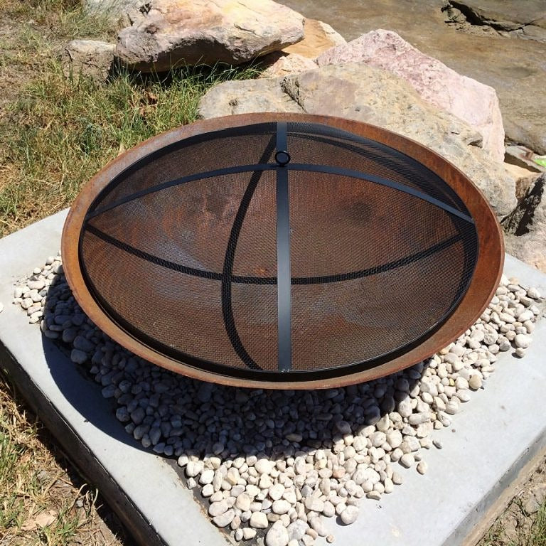 fire pit is on the ground