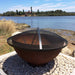 fire pit with background of the river