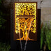 front view of wall water feature