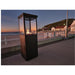 gas fire heater on the beach