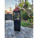 gas fire heater on the driveway