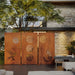 luxury home and Corten Steel Garden Screen – The Wildcat