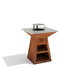 left view of Corten Steel BBQ – The Ironworks