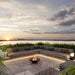 ocean background with Corten Steel Fire Pit – The Ember