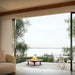 ocean view and Corten Steel Fire Pit – The Sovereign