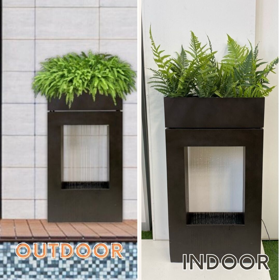 Raining Showers Water Feature Fountain Outdoor and Indoor viewws