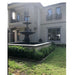 square basin with Heron Cast Iron 3 Tier Fountain