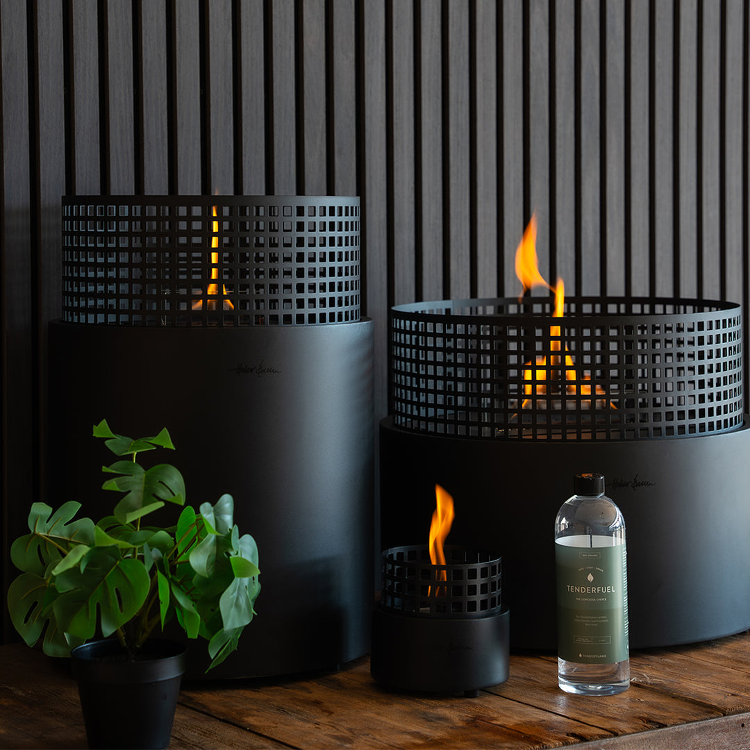 Mossel Bay firepit with flame