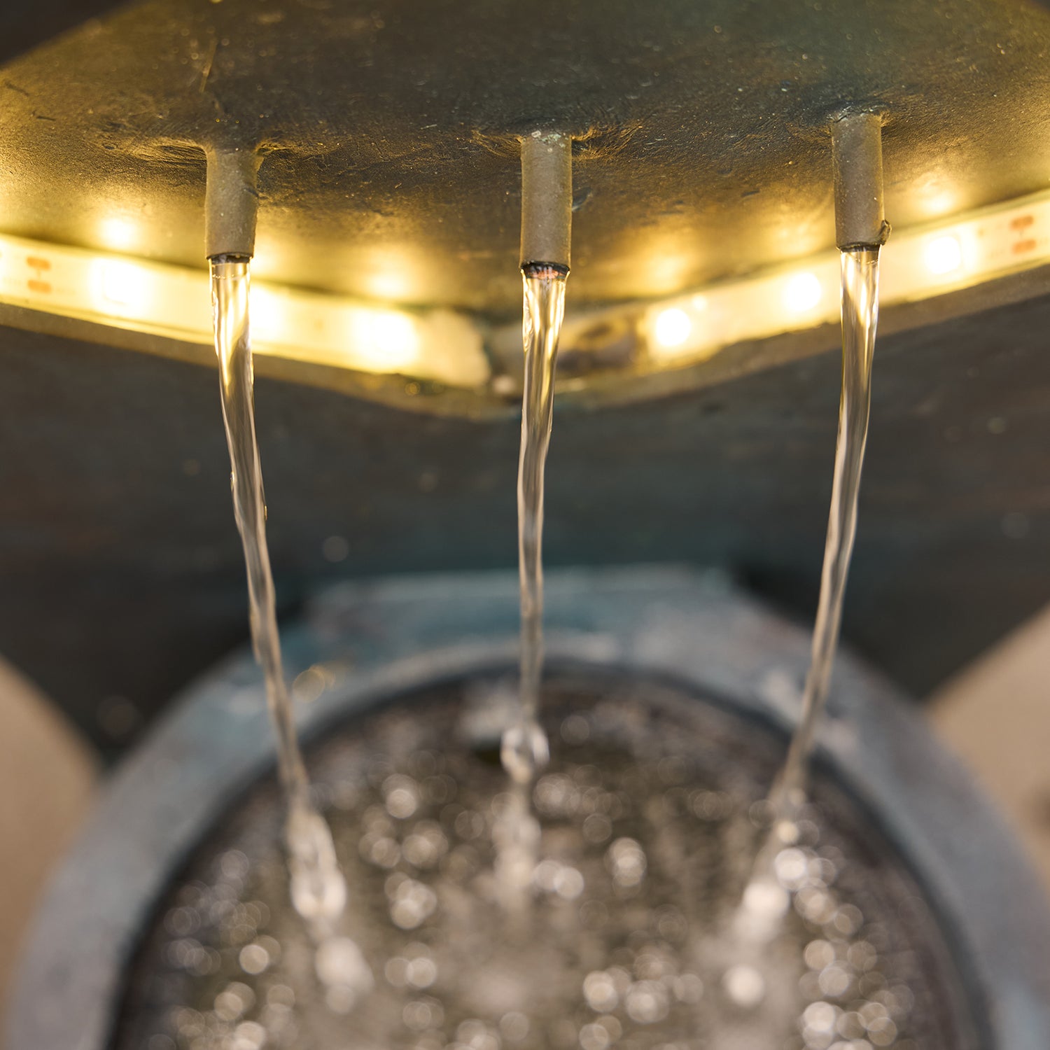 top view of Contemporary Diamond Stream Fountain