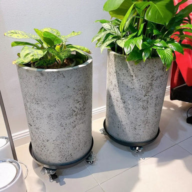 two planters on the two trollies