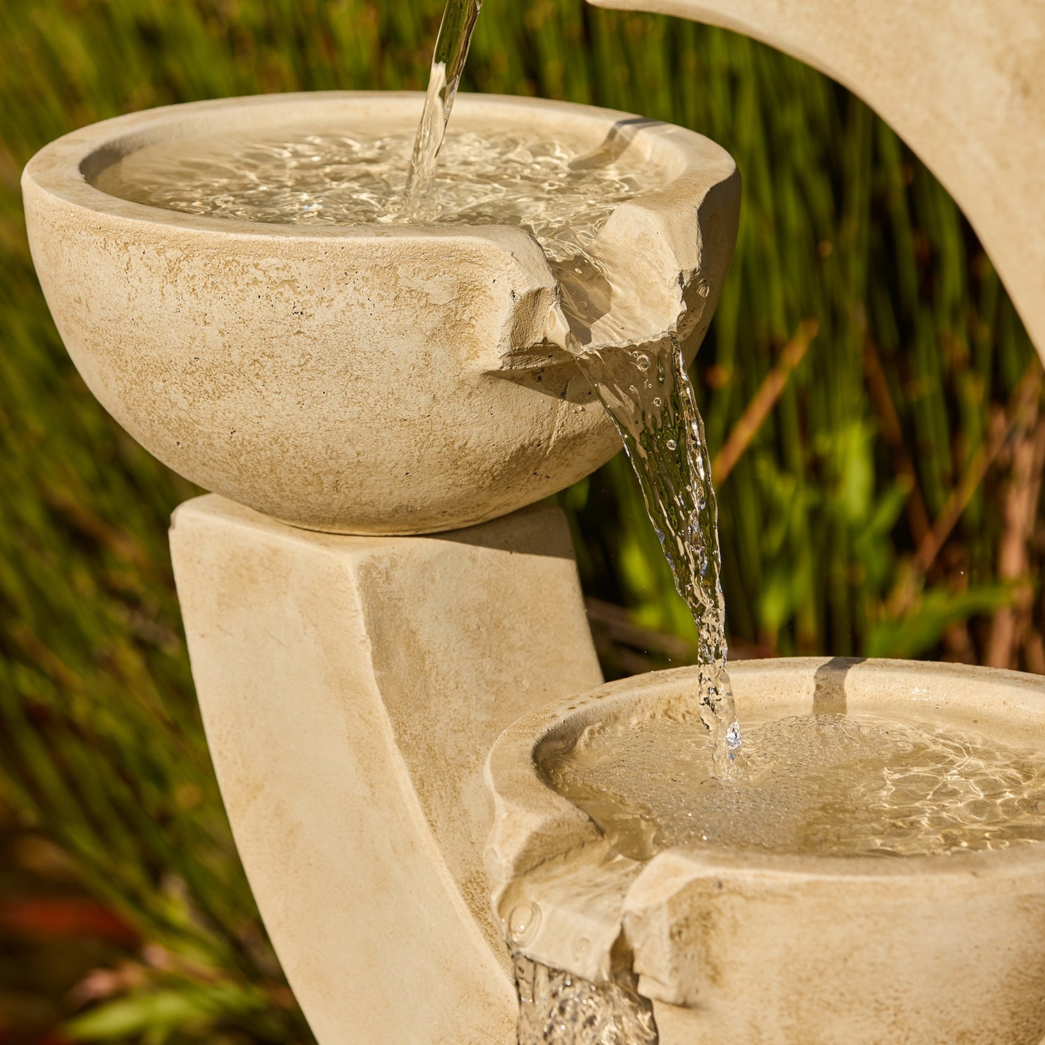 upper part view of Crescent Twin Bowls Fountain