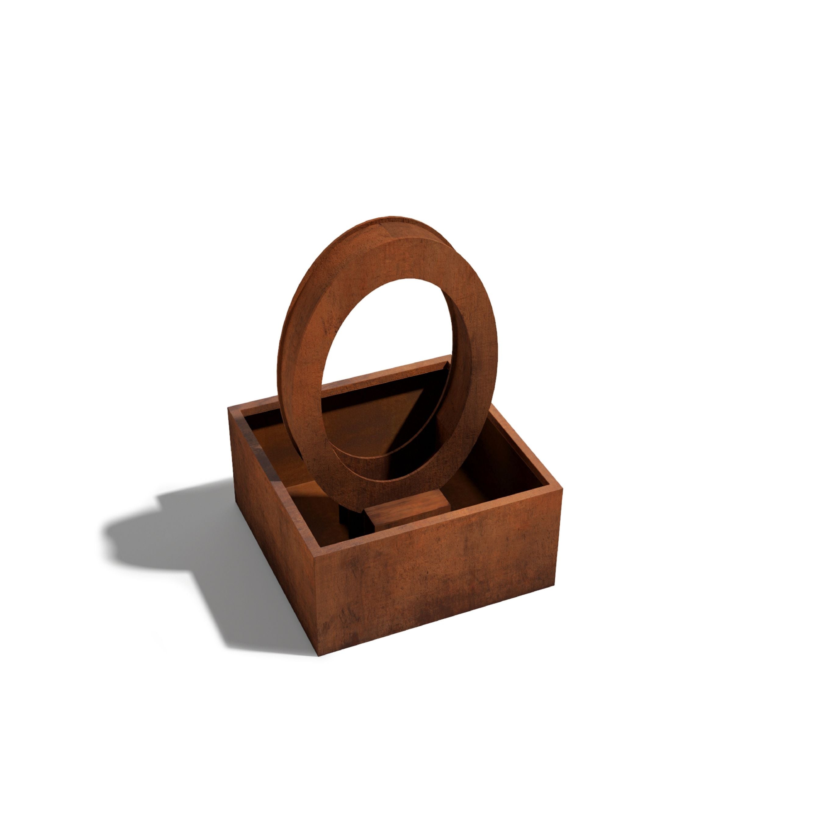 upper view of Corten Steel Atlantis Water Feature Fountain