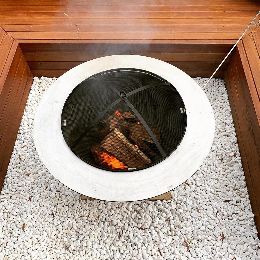 upper view of the fire pit