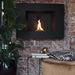 fire pit in the livingroom wall