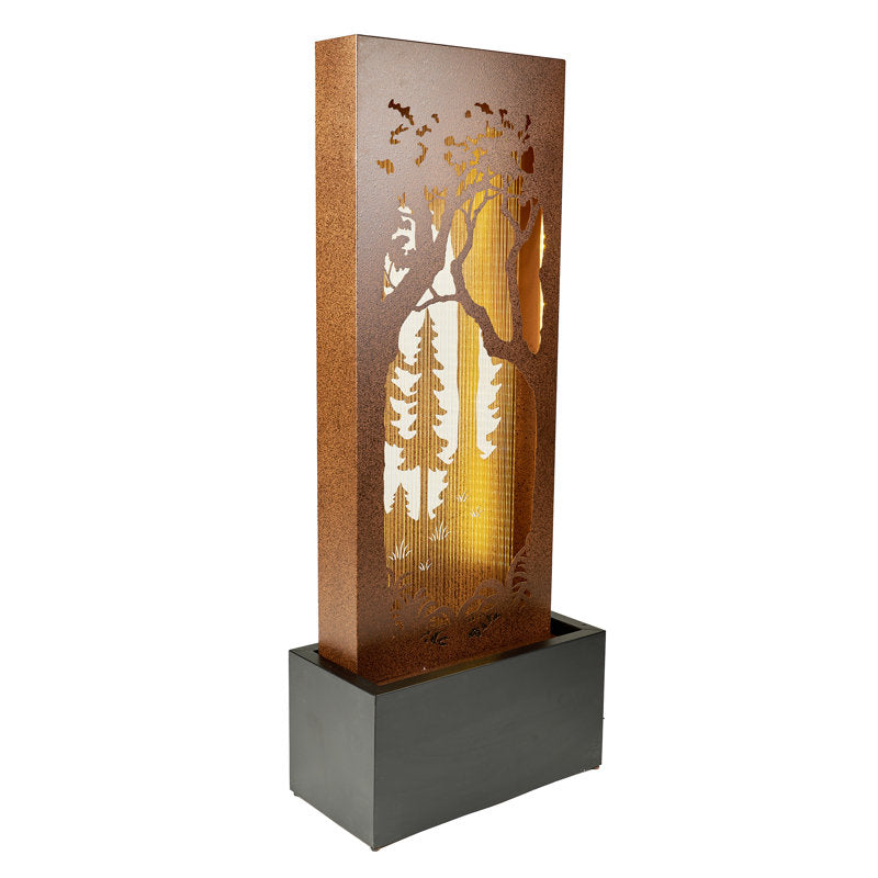 water feature with white background