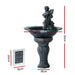 Angel Solar Cascading Water Feature Dimensions