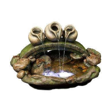 Three Pots In Peace Water Fountain Feature Main View