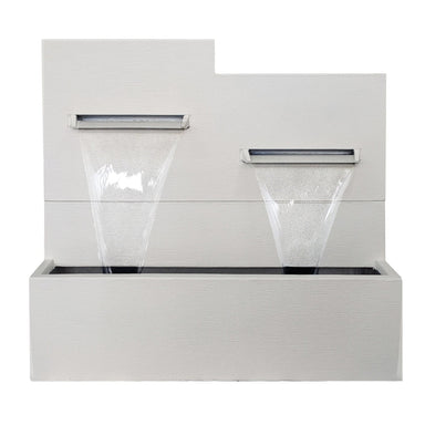 Harvey Double Water Feature Fountain White Colour