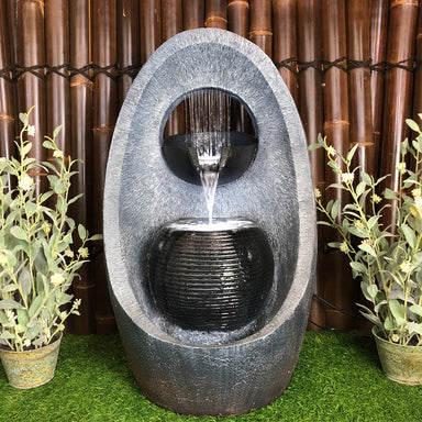Raining Cave Water Feature Fountain with background