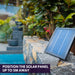 Solar Charcol 4 Bowls Water Feature Solar Panel