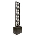 Stainless Steel Ball Water Feature Fountain Leftside view