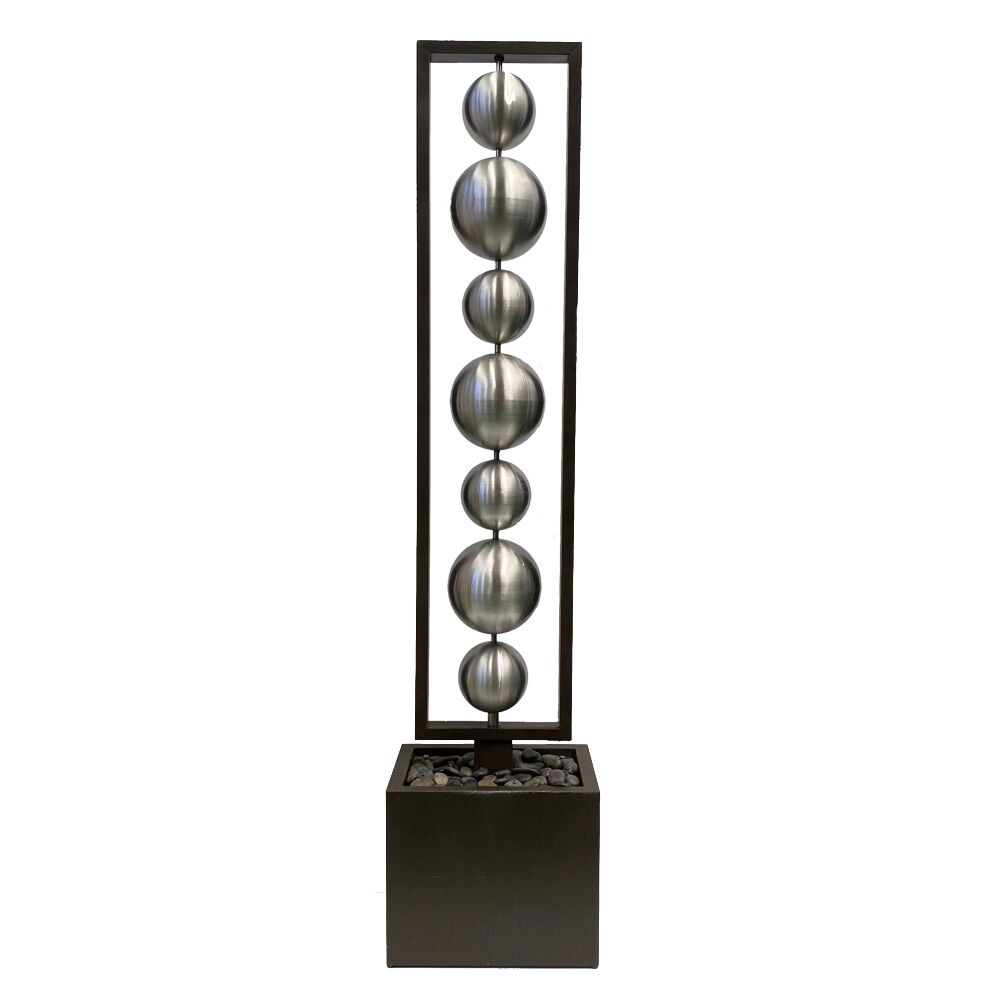 Stainless Steel Ball Water Feature Fountain Main view