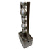Stainless Steel Ball Water Feature Fountain Right Angle View