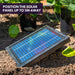 Solar Powered 3 Tiered Battery Outdoor Bird Bath with LED Lights Solar panel