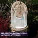 PROTEGE Solar Fountain Water Feature Pump Outdoor Wall Mount Classic with LED Lights LED