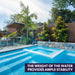 Solar Water Fountain Pump Twisted Design poolside view